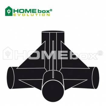 Homebox 4 Way Connector 22mm