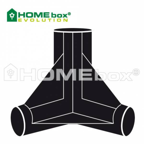 Homebox 3 Way Connector 16mm